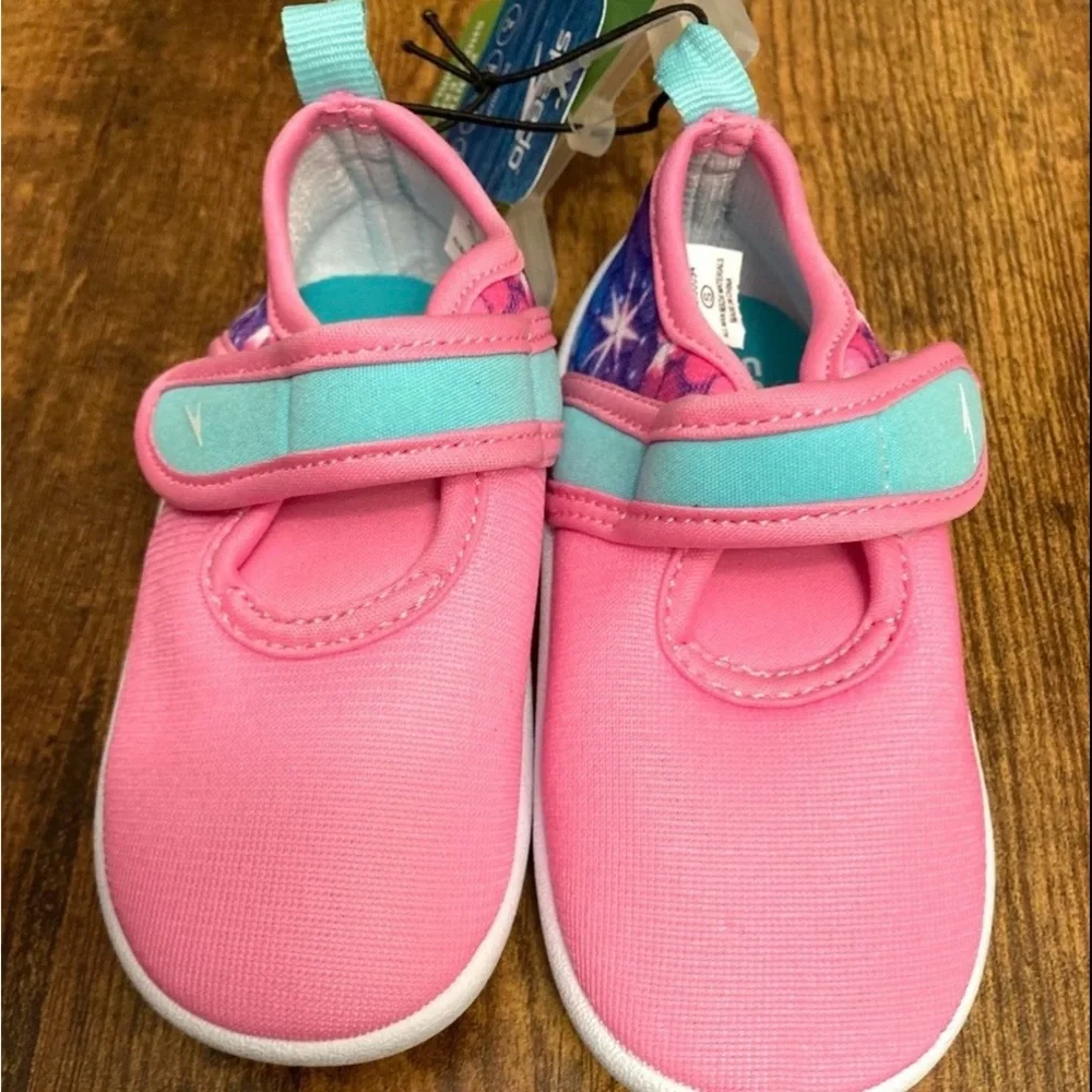 Speedo Toddler Kids' Printed Shore Explorer Water Shoes - Pink Size S (5/6) new
